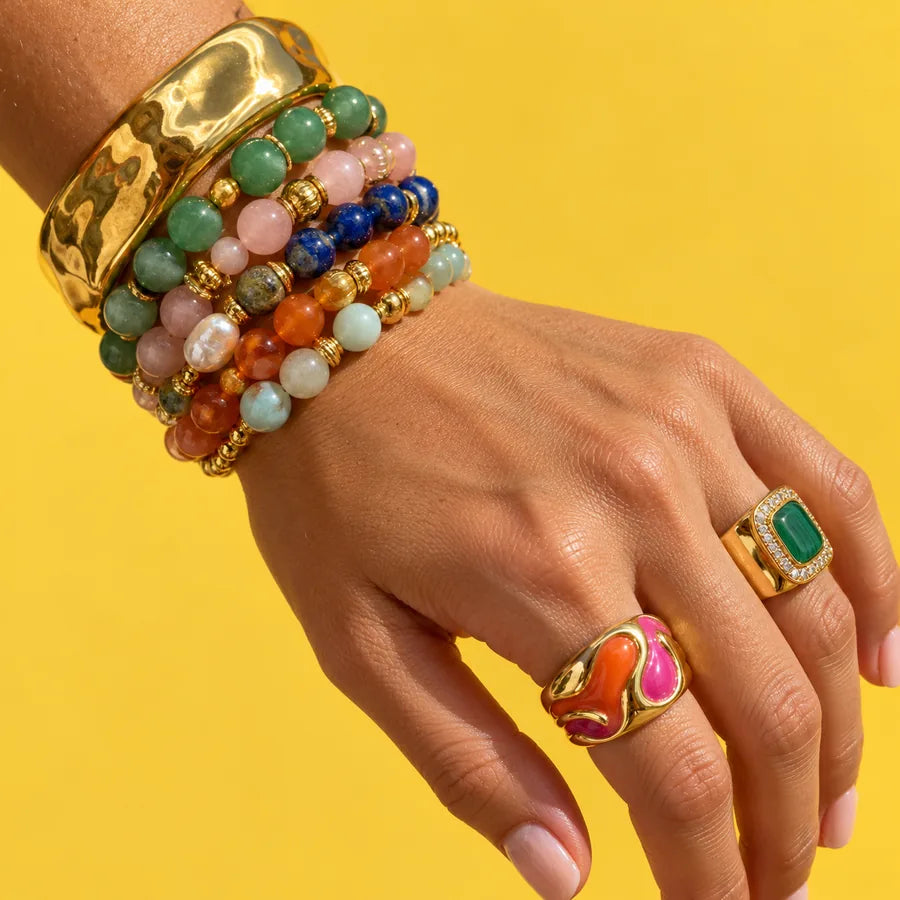 Modern Crush jewelry styled in color